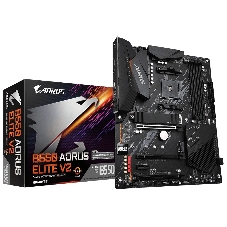 Материнская плата Gigabyte B550 AORUS ELITE V2, AM4, AMD B550, 4xDDR4, 4xSATA, 2xM.2, 1xPCIe 4.0 x16, 1xPCIe 3.0 x16, 2xPCIe 3.0 x1, 1xHDMI, 1xDP, 1x2.5Gb LAN, 1xUSB-C 10Gbps, 4xUSB-A 10Gbps, 4xUSB-A 5Gbps, 2xUSB-A 2.0, 3x3.5 мм, 7.1, ATX