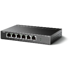 Коммутатор TP-Link 4-port 10/100Mbps Unmanaged PoE+ Switch with 2 10/100Mbps uplink ports, meta case, desktop mount, 4 802.3af/at compliant PoE+ port, 2 10/100Mbps uplink ports, DIP switches for Extend mode, Isolation mode and Priority mode, up to 250m PoE power supply