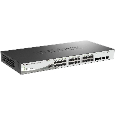 Коммутатор D-Link DGS-1210-28P/ME/B2A, 24×1 Гбит/с + 4×1 Гбит/с SFP, управляемый