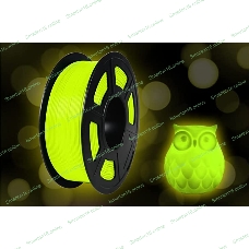 Филамент NVPrint PLA Noctilucent (Glow In the Dark) Yellow для 3D печати диаметр 1.75мм длина 330 метров масса 1 кг