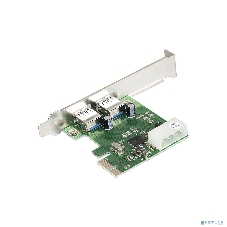 Контроллер ExeGate EXE-319 PCI-E 2.0, 2*USB 3.0 ext, разъем доп.питания (OEM)