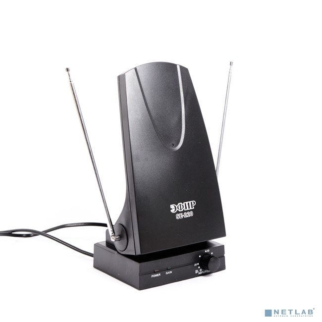 Антенна комнатная ДМВ+МВ активная Эфир SE-220