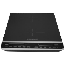 Плитка электрическая индукционного типа с двумя конфорками ENDEVER Skyline IP-67, черный, мощность 1800 Вт+1300 Вт, диаметр посуды 12-26 см, 2 шт/уп