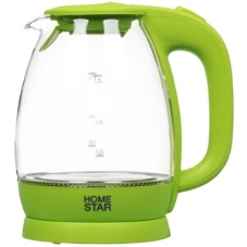 Чайник Homestar HS-1012 1.7 л, стекло, зеленый (003943)