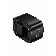 Зарядное устройство Hoco 30Вт, 3А, QC3.0/PD, 1xUSB, 1xType-C, CS102A, черный, коробка