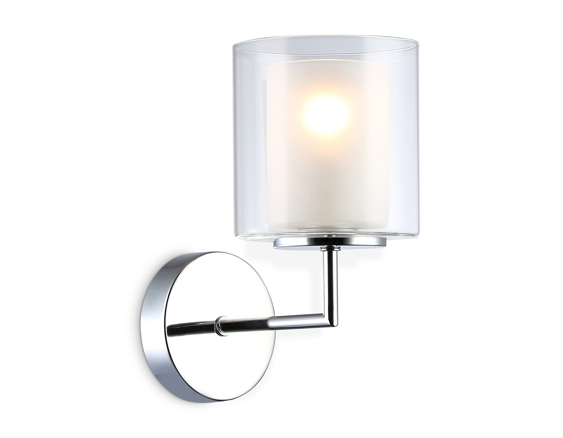 Настенный светильник Ambrella light LH56005 СH/FR хром/белый матовый E14 max 40W 190*120*220