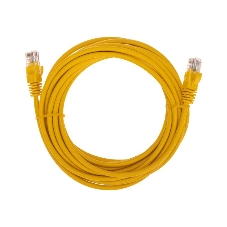 Патч-корд U/UTP Rexant cat.5e, RJ45-RJ45, 26AWG, ZH нг(А)-HF, желтый, 5 м