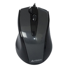 Мышь проводная A4Tech N-500F серый глянец/черный, 1200 dpi, USB, кнопки - 4