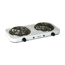 Плита настольная электрическая Blackton Bt HP205W белый, 2 кВт, ТЭН, конфорки - 2, эмаль, поворотные переключатели