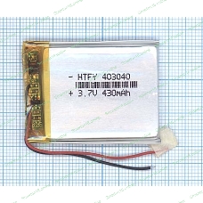 Аккумулятор Li-Pol (батарея) 4x30x40мм 2pin 3.7V/430mAh