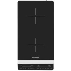 Плитка электрическая индукционного типа с двумя конфорками ENDEVER Skyline IP-67, черный, мощность 1800 Вт+1300 Вт, диаметр посуды 12-26 см, 2 шт/уп
