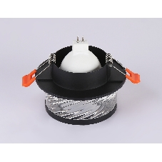 Светильник Ambrella light TN1252 SBK/CL черный песок/прозрачный GU5.3 D98*58