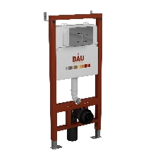 Инсталляция BAU PRO для подвесного унитаза с клавишей смыва BAU Soul, хром