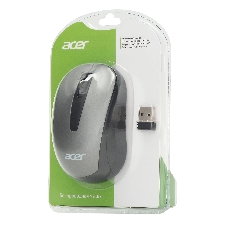 Мышь беспроводная Acer OMR134 серый, 1000 dpi, радиоканал, USB, кнопки - 3