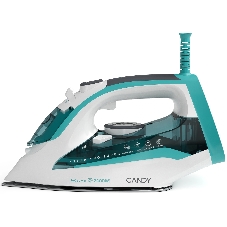 Утюг Candy CI-103 белый/бирюзовый, 2400 Вт, 50 г/мин, 160 г/мин, 370 мл