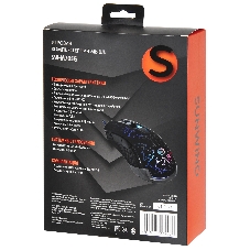 Мышь проводная SunWind SW-M705G черный, 3600 dpi, USB, кнопки - 6