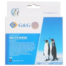 Картридж струйный G&G GG-C51645A черный (44мл) для HP DJ 710c/720c/722c/815c/820cXi/850c/870cXi/880c