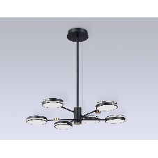 Подвесной светодиодный светильник Ambrella light FL51639/6 BK/GD черный/золото 3000K/4200K/6400K 50W D800*780 (Без ПДУ)