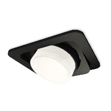 Комплект встраиваемого поворотного светильника Ambrella light XC7659083 SBK/FR/CL черный песок/белый матовый/прозрачный MR16 GU5.3 (C7659, N7160)