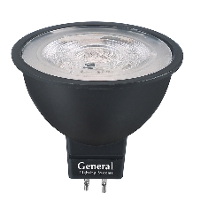 Лампа Светодиодная General GLDEN-MR16-DIF-7-230-GU5.3-4500 Диффузор 30 градусов Черный корпус 1/10/100 Лампа Светодиодная General GLDEN-MR16-DIF-7-230-GU5.3-4500 Диффузор 30 градусов Черный корпус 1/10/100