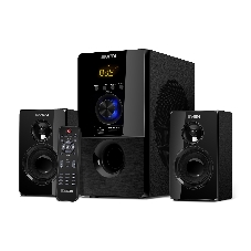 Акустическая система SVEN MS-2050 черный (2x12,5W + Subwoofer 30W, дерево, USB, SD, FM, ПДУ, Bluetooth)