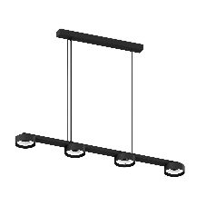 Корпус светильника C9152/4 SBK черный песок 805*85*800mm GX53/4