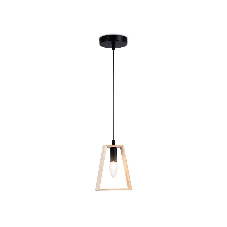 Светильник Ambrella light TR80497 BK/LW черный/светлое дерево E14 max 60W D150*1000