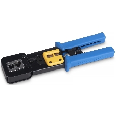 Инструмент обжимной Cabeus HT-376Z для коннекторов быстрой установки RJ-45 (8р8с), RJ-11/12 (6р6с, 6р4с, 6р2с), профессиональный, с храповым механизмом