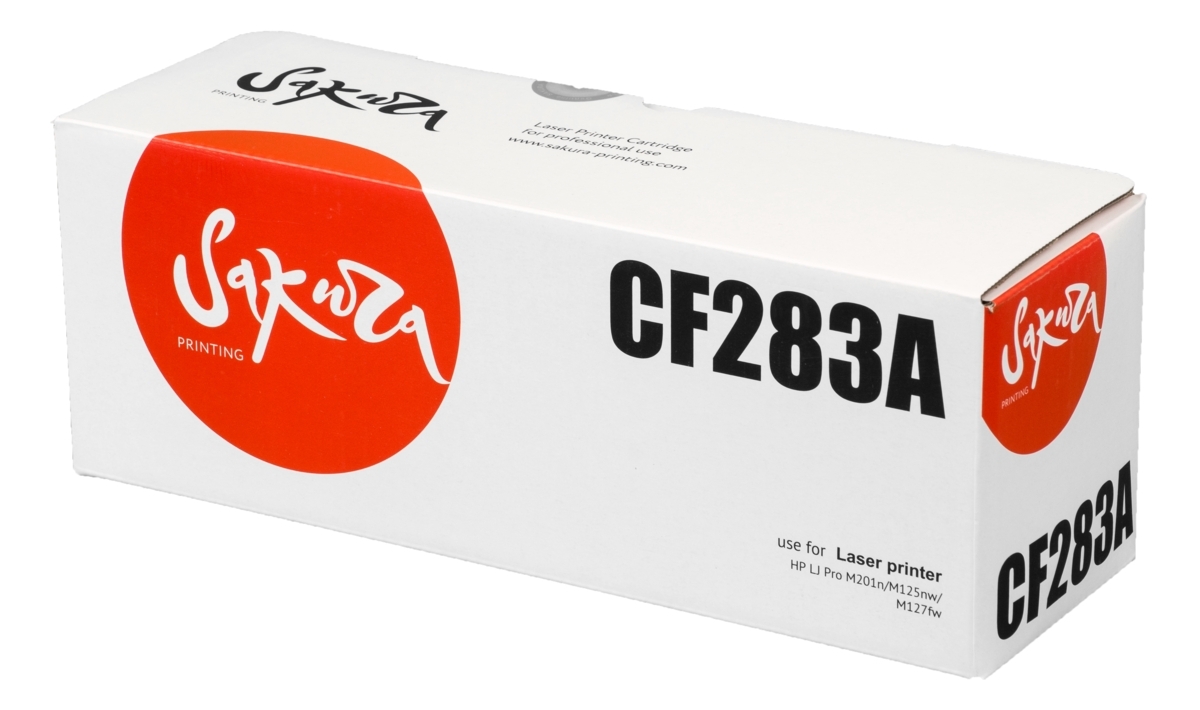 Картридж лазерный Sakura CF283A для HP LJ Pro M201n/M125nw/M127fw, черный, 1600 к.