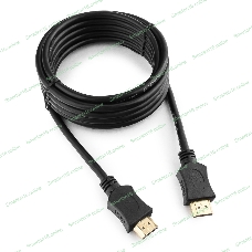 Кабель Cablexpert HDMI CC-HDMI4L-10, 19M/19M, v2.0, серия Light, позол.разъемы, экран, 3м, черный, пакет