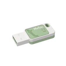Флешка USB Netac UA31 (NT03UA31N-128G-32GN), 128Gb, USB 3.2, R/W 110/45, зеленый/белый