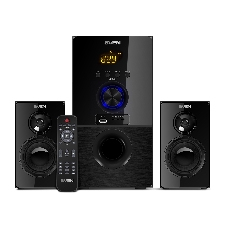 Акустическая система SVEN MS-2050 черный (2x12,5W + Subwoofer 30W, дерево, USB, SD, FM, ПДУ, Bluetooth)