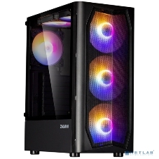 Компьютерный корпус MidiTower Zalman N4 black (ATX,Window, 6xRGb fan, USB 2.0 x2, USB 3.0x1, без БП) (N4 rev.1)