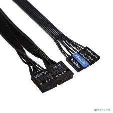 Компьютерный корпус Miditower ExeGate AA-440-AA500 (ATX, AA500 8 см, 2*USB, аудио)