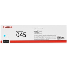 Картридж лазерный Canon 045C голубой, 1300 стр., для i-SENSYS MF631/633/635, LBP611