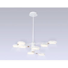 Подвесной светодиодный светильник Ambrella light FL51642/8 WH/GD белый/золото 3000K/4200K/6400K 67W D1000*850 (Без ПДУ)