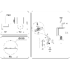 Настенный светильник Ambrella light LH56005 СH/FR хром/белый матовый E14 max 40W 190*120*220