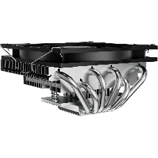 Кулер для процессора PCCooler RC600-67 (125W, 4-pin PWM, 67.5mm, Al, 4x6mm, 1x120мм, 62.5CFM, 32.5dBA, 2300RPM, S: 1851/1700/1200/115X, AM5/AM4, черный)