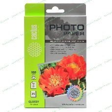 Фотобумага Cactus CS-GA620025 глянцевая A6 200 г/м2 25 листов