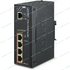 IPOE-E174 индустриальный PoE экстендер IP30 Industrial 1-Port 60W Ultra POE to 4-Port 802.3af/at Gigabit POE Extender (-40 to 75 C)