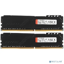 Оперативная память Kingston Fury Beast, DDR4, 32GB (2x16GB), 3200MHz, CL16, DIMM, с радиатором, черный