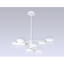 Подвесной светодиодный светильник Ambrella light FL51642/8 WH/GD белый/золото 3000K/4200K/6400K 67W D1000*850 (Без ПДУ)