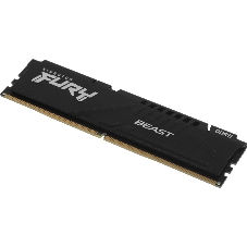 Оперативная память Kingston Fury Beast, DDR5, 16Gb (1x16Gb), 6400MHz, CL32, DIMM, с радиатором, черный