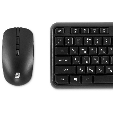 Комплект клавиатура+мышь Oklick S277W беспроводной, USB, 1600 DPI, чёрный
