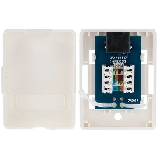 Розетка компьютерная внешняя Rexant 1-порт RJ-45 (8P8C), UTP неэкранированная, категория 6