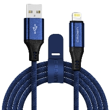 Кабель Crown USB - Lightning CMCU-3103L blue
