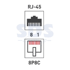 Розетка компьютерная Rexant 2-м ОП RJ45 CAT.5E бел.