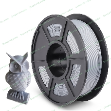 Филамент NVPrint PLA Silver для 3D печати диаметр 1.75мм длина 330 метров масса 1 кг