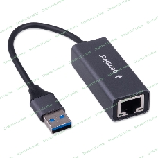 Сетевой адаптер Ethernet Gembird NIC-U9, USB 3.0 - Gigabit Ethernet adapter, алюминий, RTL8153