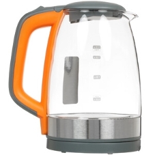 Чайник электрический Centek CT-0065 Beige стекло, 1.7 л 2200 Вт, LED-подсветка, мерная шкала, защита от вкл б/воды